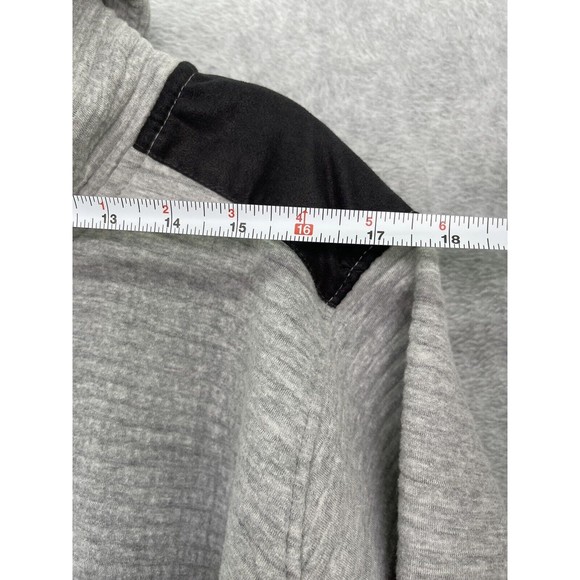 Primark Women's Full Zip Jacket Gray Hooded Elbow Pads Long Sleeve Size Medium - Picture 9 of 11